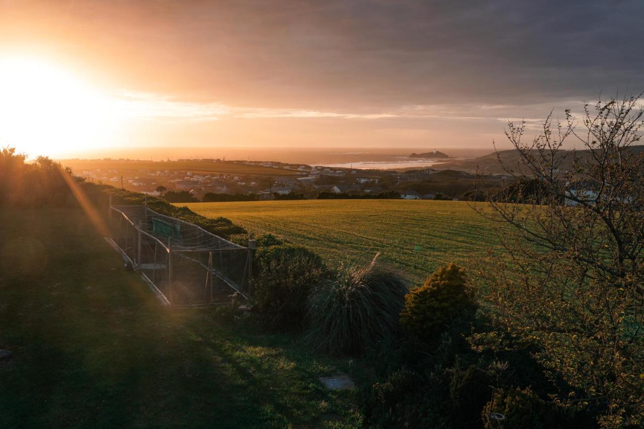 Spacious Sea-View Apt. Overlooking St Ives Bay Gwithian Esterno foto