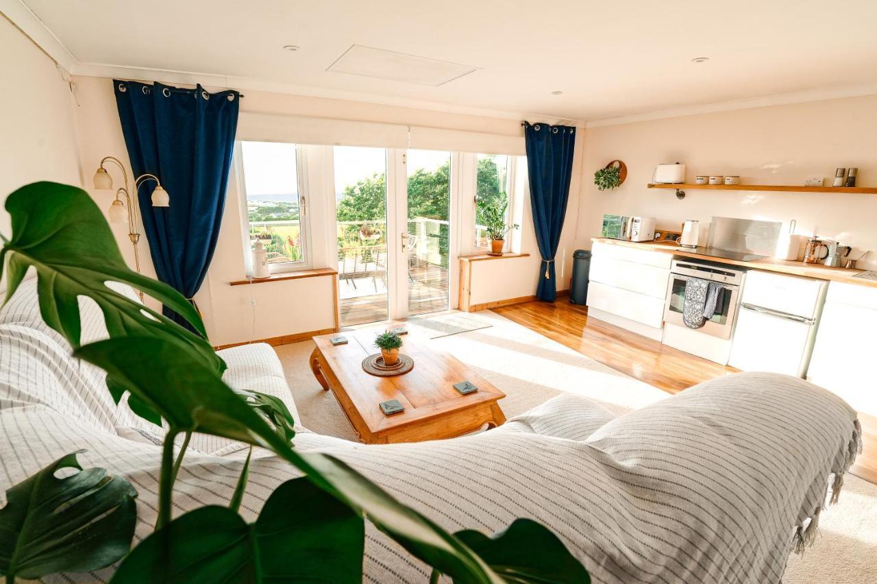 Spacious Sea-View Apt. Overlooking St Ives Bay Gwithian Esterno foto